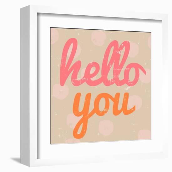 Hello You Polka Dot-Lola Bryant-Framed Art Print