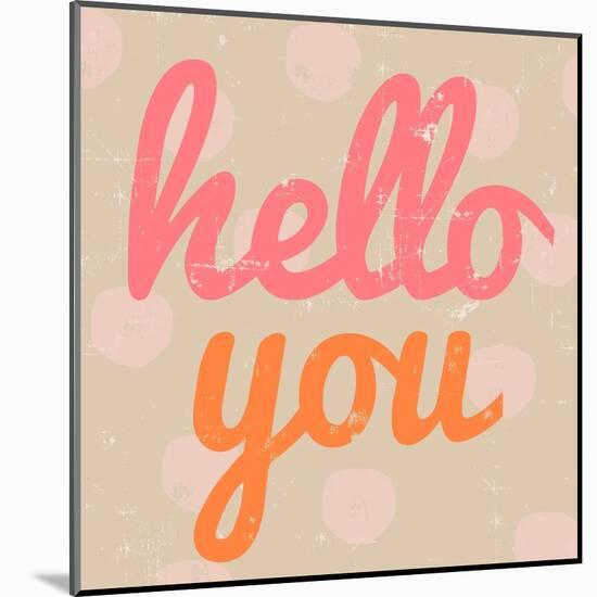 Hello You Polka Dot-Lola Bryant-Mounted Art Print