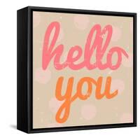 Hello You Polka Dot-Lola Bryant-Framed Stretched Canvas