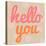 Hello You Polka Dot-Lola Bryant-Stretched Canvas