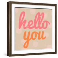 Hello You Polka Dot-Lola Bryant-Framed Art Print