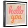 Hello You Polka Dot-Lola Bryant-Framed Art Print