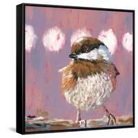 Hellow Chickadee-Molly Reeves-Framed Stretched Canvas