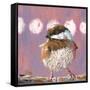 Hellow Chickadee-Molly Reeves-Framed Stretched Canvas