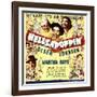 Hellzapoppin', Ole Olsen, Chic Johnson, Martha Raye, Hugh Herbert, Mischa Auer on Window Card, 1941-null-Framed Photo