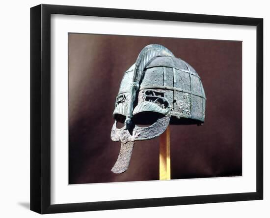 Helmet, from the Vendel Treasure, Uppland, circa 600 AD-null-Framed Giclee Print