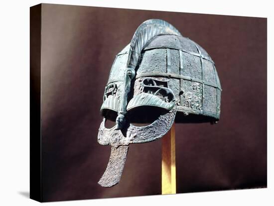 Helmet, from the Vendel Treasure, Uppland, circa 600 AD-null-Stretched Canvas