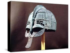 Helmet, from the Vendel Treasure, Uppland, circa 600 AD-null-Stretched Canvas