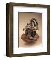 Helmet Mask Kuba Peoples-null-Framed Art Print