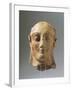 Helmeted Head of Athena, Terracotta Sculpture from Temple of Zeus in Agrigento, Sicily, Italy-null-Framed Giclee Print