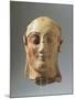 Helmeted Head of Athena, Terracotta Sculpture from Temple of Zeus in Agrigento, Sicily, Italy-null-Mounted Giclee Print