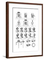 Helmets, Crowns, Banners..-null-Framed Giclee Print