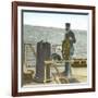 Helmsman Aboard the "Damara", During a Journey in Canada, Circa 1880-Leon, Levy et Fils-Framed Photographic Print