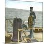 Helmsman Aboard the "Damara", During a Journey in Canada, Circa 1880-Leon, Levy et Fils-Mounted Photographic Print