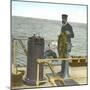 Helmsman Aboard the "Damara", During a Journey in Canada, Circa 1880-Leon, Levy et Fils-Mounted Photographic Print