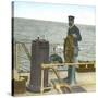 Helmsman Aboard the "Damara", During a Journey in Canada, Circa 1880-Leon, Levy et Fils-Stretched Canvas