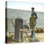 Helmsman Aboard the "Damara", During a Journey in Canada, Circa 1880-Leon, Levy et Fils-Stretched Canvas