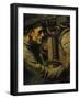 Helmsman of Submarine, Print, 20th Century-null-Framed Giclee Print