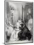 Heloise and Abelard-Achille Deveria-Mounted Giclee Print