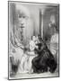 Heloise and Abelard-Achille Deveria-Mounted Giclee Print