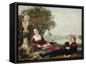 Heloise and Abelard-Robert Bateman-Framed Stretched Canvas