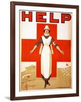 Help, 1918-D. H. Souter-Framed Giclee Print