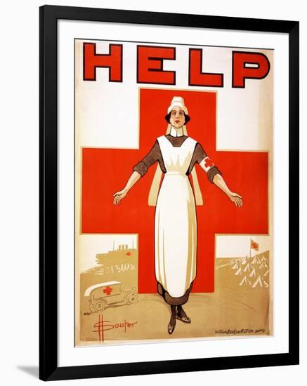 Help, 1918-D. H. Souter-Framed Giclee Print