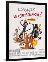 Help!, (AKA Au Secours!), French Poster Art, Top: Ringo Starr, Paul Mccartney; Bottom-null-Framed Art Print