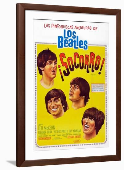 Help!, Argentinean Poster Art, The Beatles, 1965-null-Framed Art Print