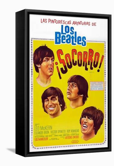 Help!, Argentinean Poster Art, The Beatles, 1965-null-Framed Stretched Canvas