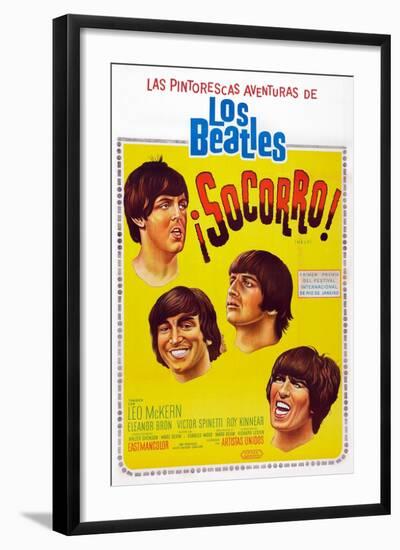 Help!, Argentinean Poster Art, The Beatles, 1965-null-Framed Art Print