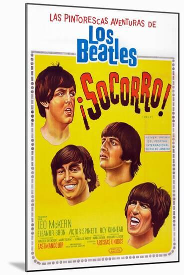 Help!, Argentinean Poster Art, The Beatles, 1965-null-Mounted Art Print