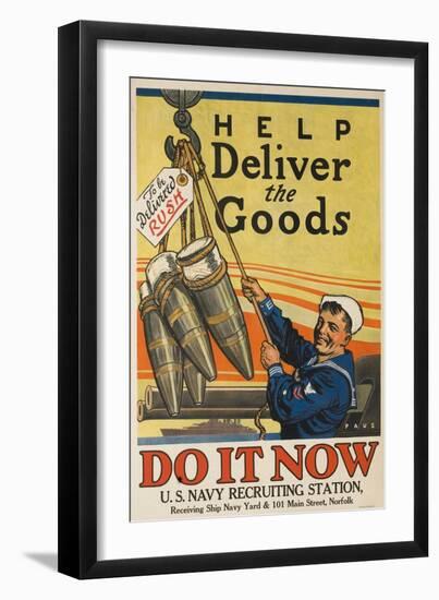 Help Deliver the Goods Poster-null-Framed Giclee Print