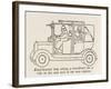 Help for Taxi Drivers-William Heath Robinson-Framed Art Print