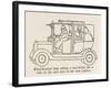 Help for Taxi Drivers-William Heath Robinson-Framed Art Print