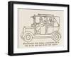 Help for Taxi Drivers-William Heath Robinson-Framed Art Print