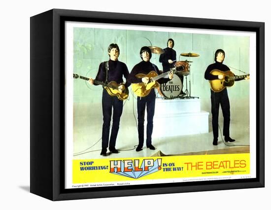 Help, from Left:Paul Mccartney, George Harrison, Ringo Starr, John Lennon, 1965-null-Framed Stretched Canvas