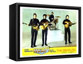 Help, from Left:Paul Mccartney, George Harrison, Ringo Starr, John Lennon, 1965-null-Framed Stretched Canvas