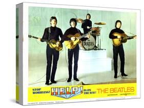 Help, from Left:Paul Mccartney, George Harrison, Ringo Starr, John Lennon, 1965-null-Stretched Canvas