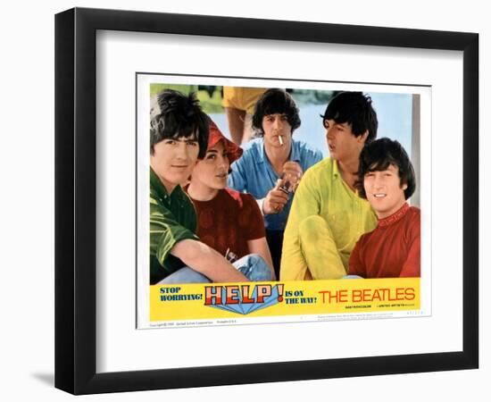 Help, George Harrison, Ringo Starr, Paul Mccartney, John Lennon, 1965-null-Framed Art Print