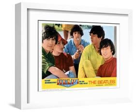 Help, George Harrison, Ringo Starr, Paul Mccartney, John Lennon, 1965-null-Framed Art Print