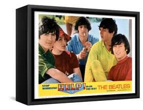 Help, George Harrison, Ringo Starr, Paul Mccartney, John Lennon, 1965-null-Framed Stretched Canvas