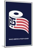 Help Make America Poop Again (Navy)-null-Mounted Poster