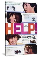 Help!, The Beatles, Japanese Poster Art, 1965-null-Stretched Canvas