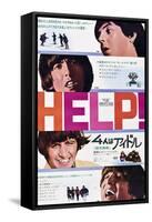 Help!, The Beatles, Japanese Poster Art, 1965-null-Framed Stretched Canvas