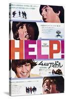 Help!, The Beatles, Japanese Poster Art, 1965-null-Stretched Canvas