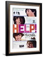 Help!, The Beatles, Japanese Poster Art, 1965-null-Framed Art Print