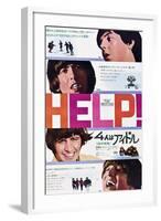 Help!, The Beatles, Japanese Poster Art, 1965-null-Framed Art Print