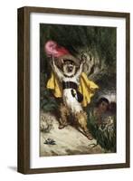 Help! the Marquis of Carabas Is Drowning Book Illustration-Gustave Doré-Framed Giclee Print