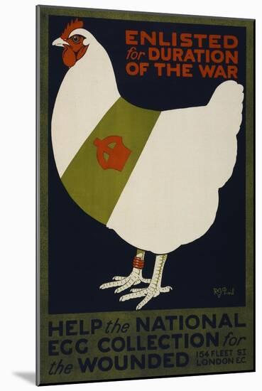 Help the National Egg Collection for the Wounded-null-Mounted Giclee Print